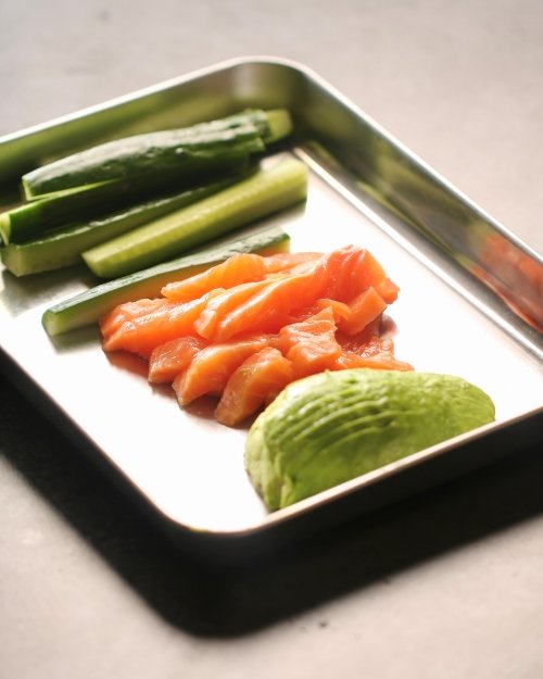 切り分けた状態