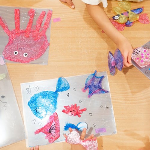 保育園でデコラップ『海のいきもの』